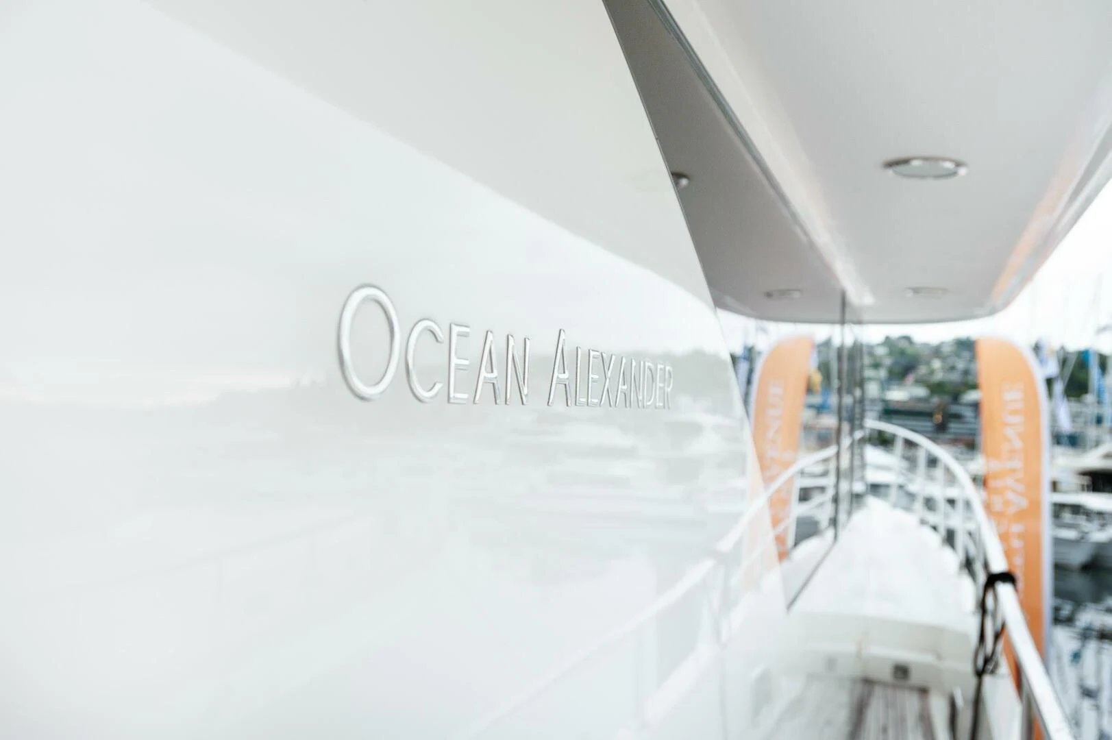 a white wall with a white wall and a white wall aboard COCONUT Yacht for Sale