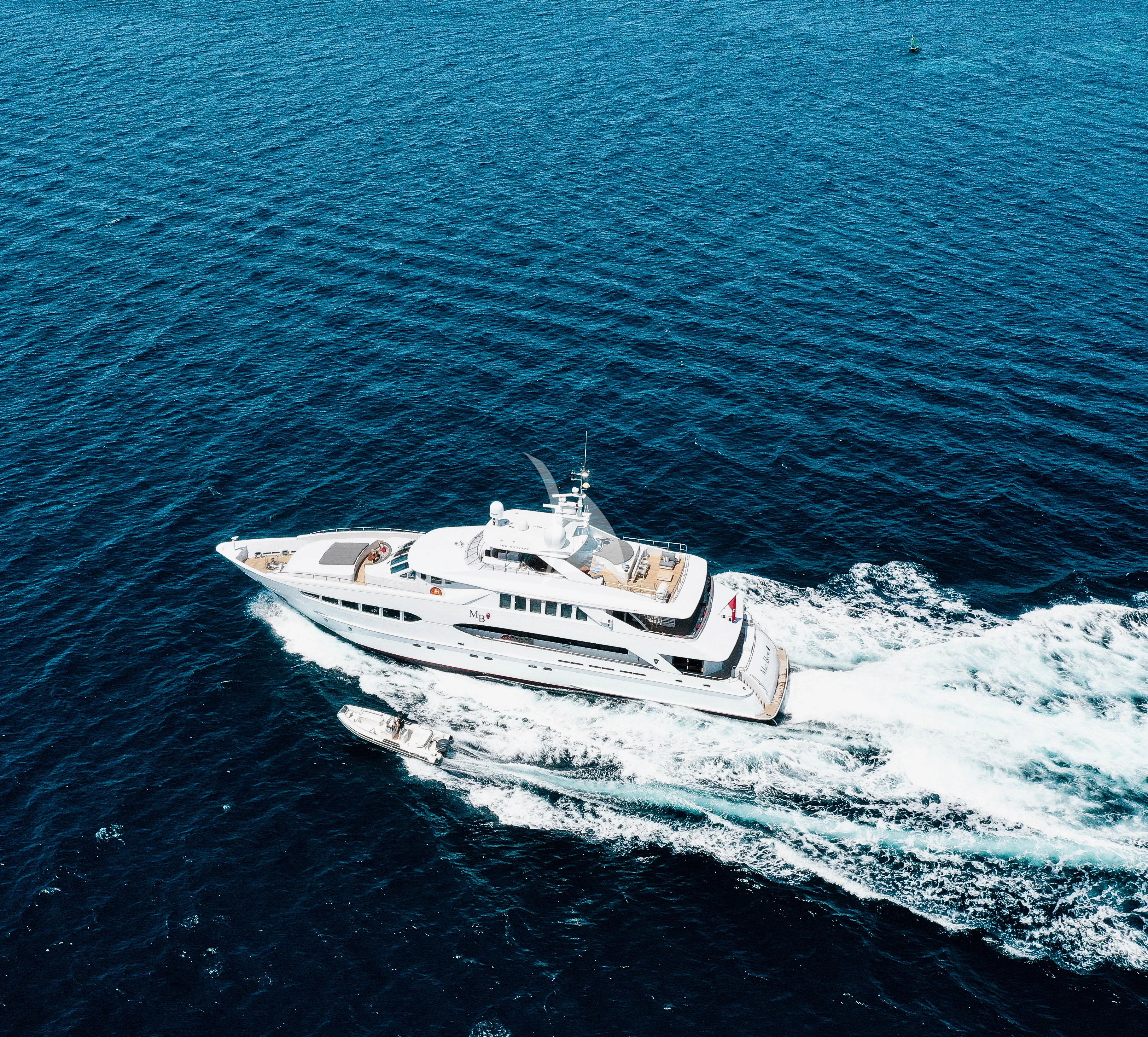 a ship sailing on the sea aboard BENIK Yacht for Charter