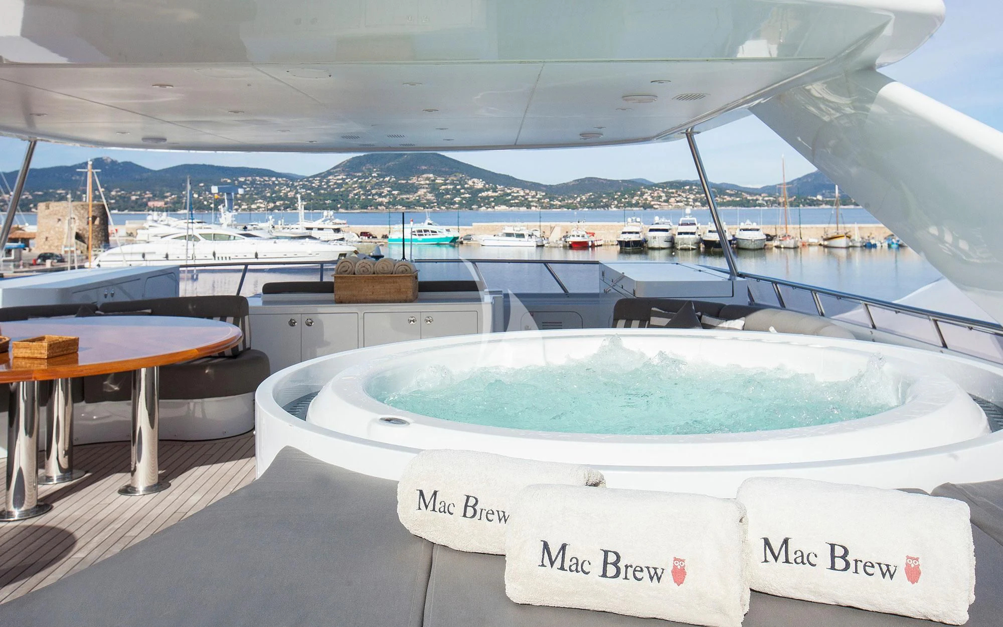 a pool on a boat aboard BENIK Yacht for Charter
