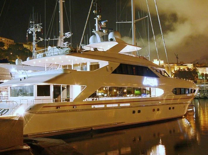 a large boat in the water aboard BENIK Yacht for Charter
