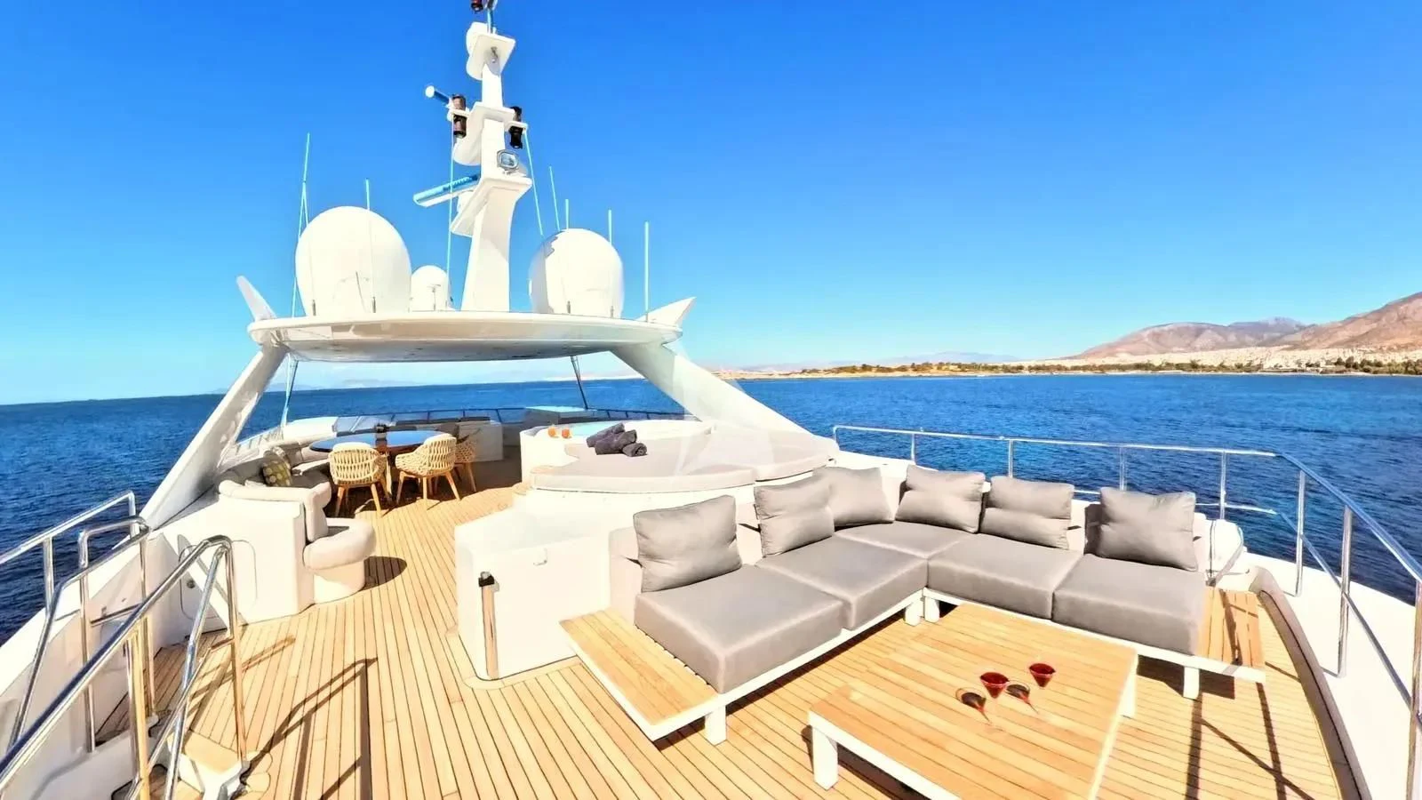 a boat on the water aboard BENIK Yacht for Charter