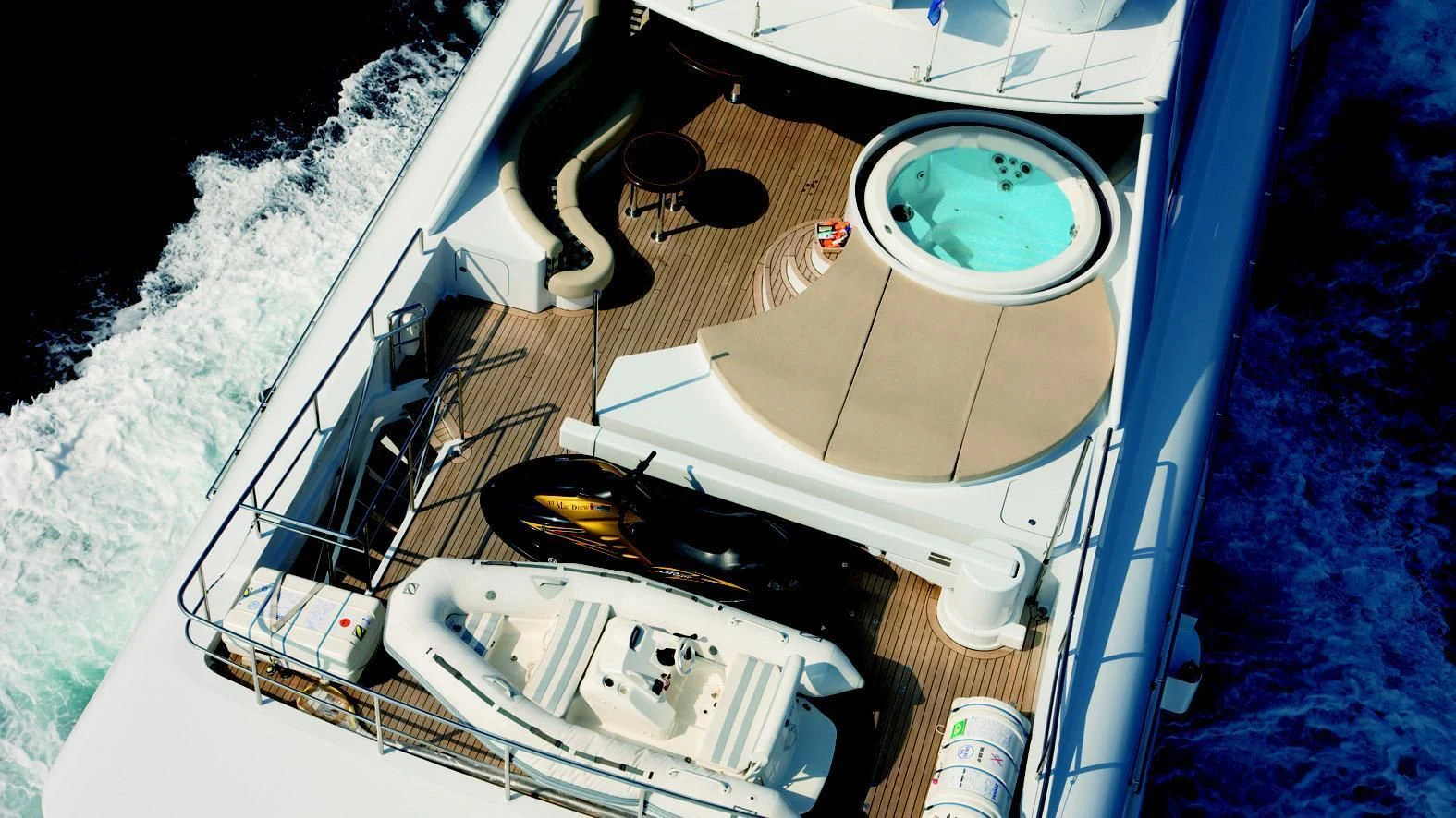 a satellite in space aboard BENIK Yacht for Charter