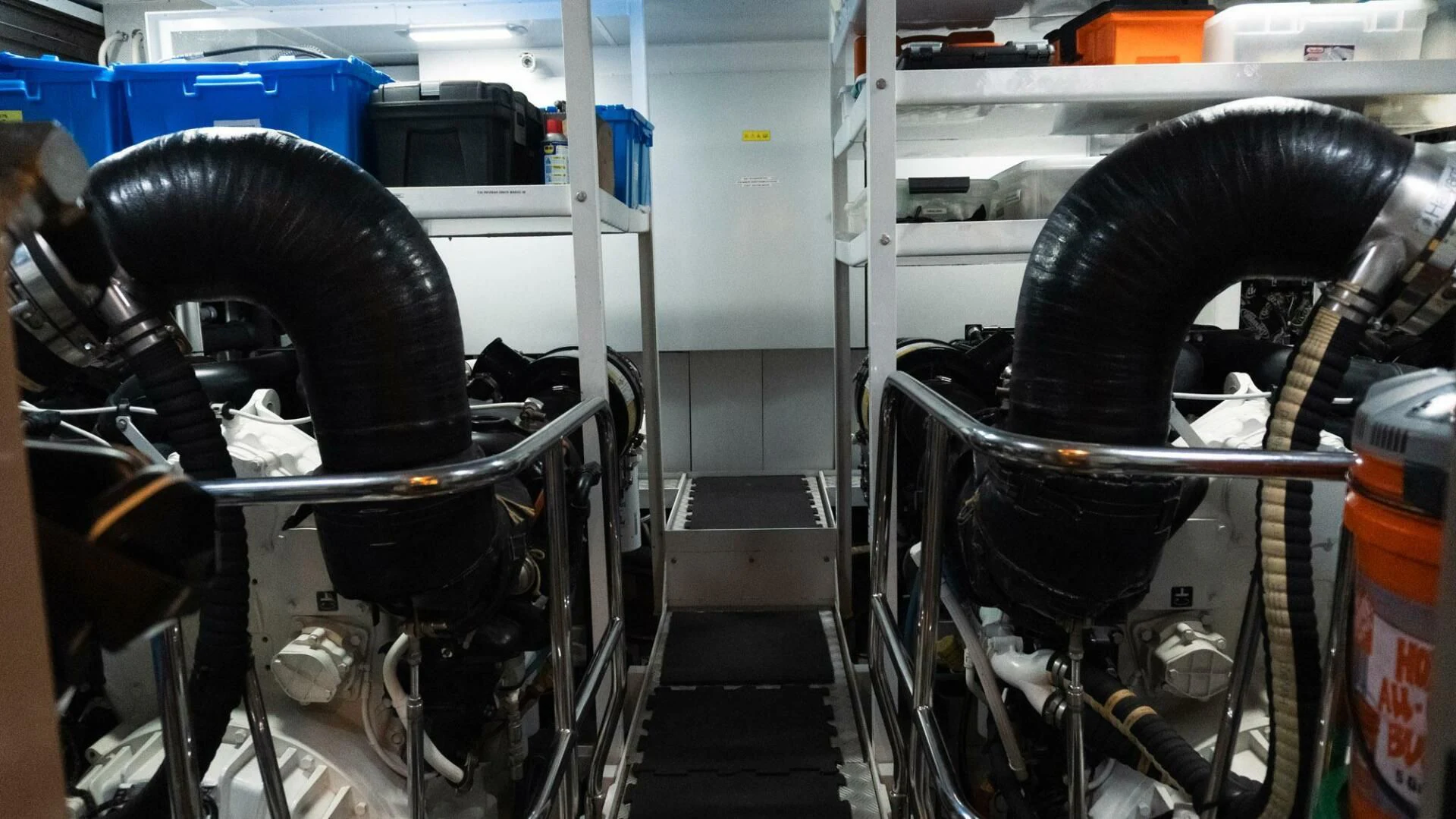 a close-up of a car aboard MOIRA CINCO Yacht for Sale