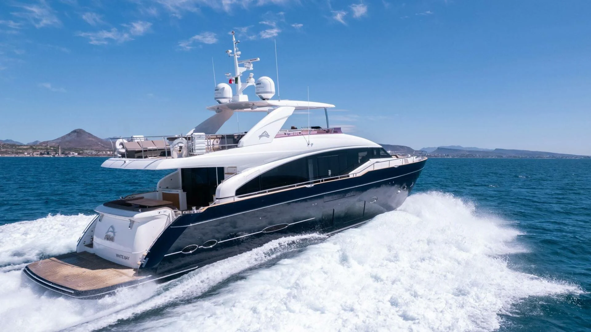 a boat on the water aboard MOIRA CINCO Yacht for Sale