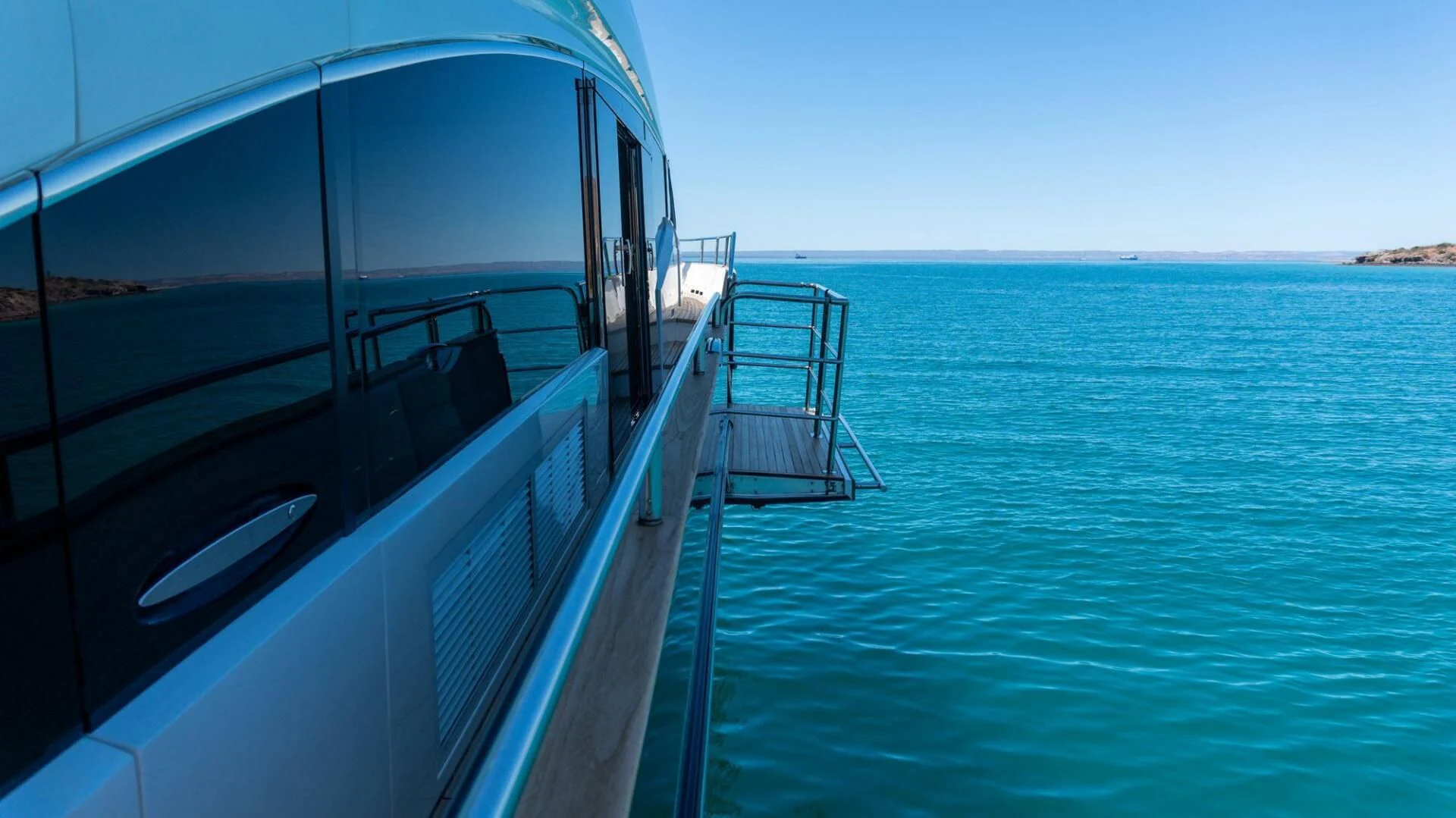 a boat on the water aboard MOIRA CINCO Yacht for Sale