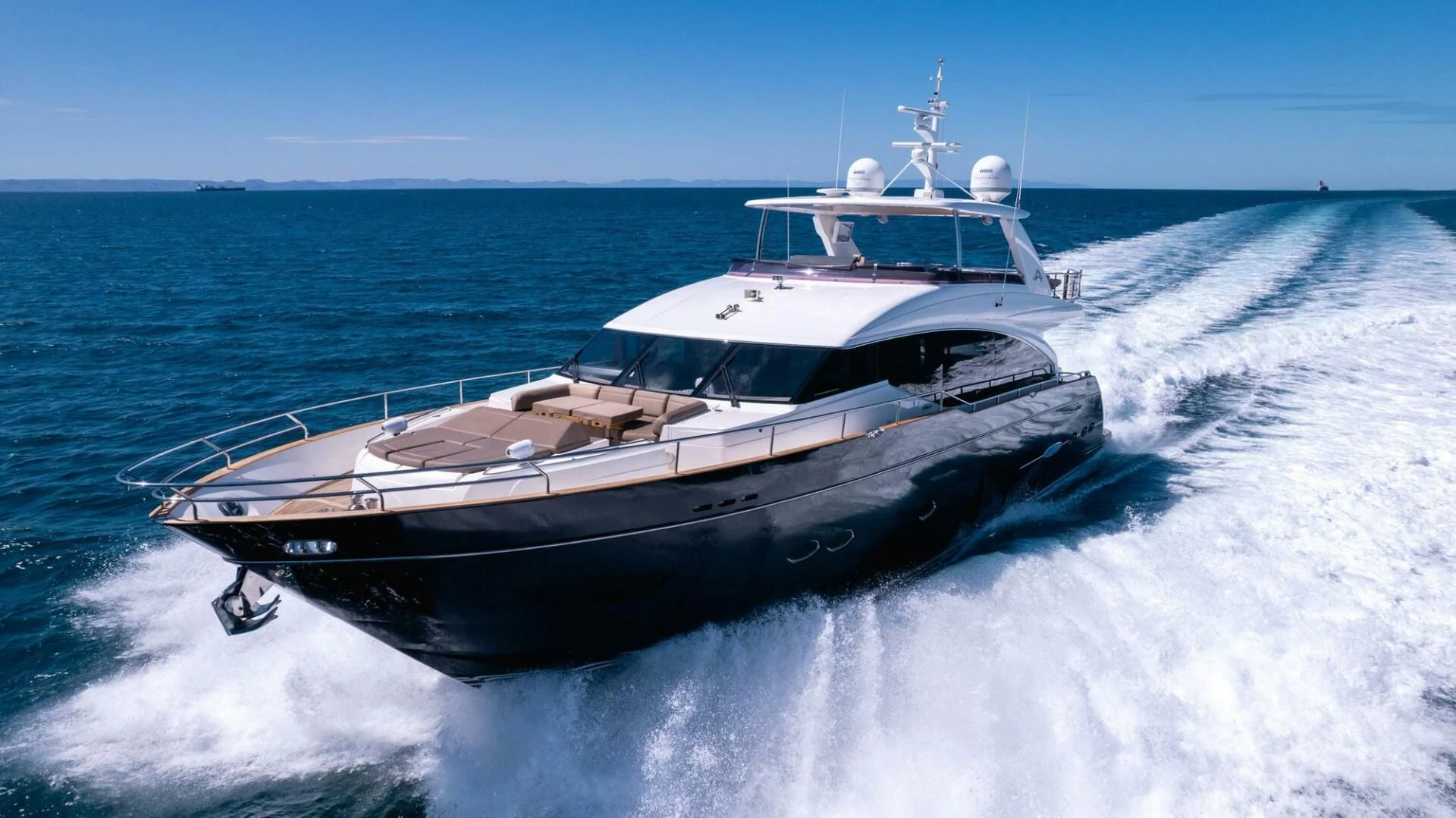 a boat on the water aboard MOIRA CINCO Yacht for Sale
