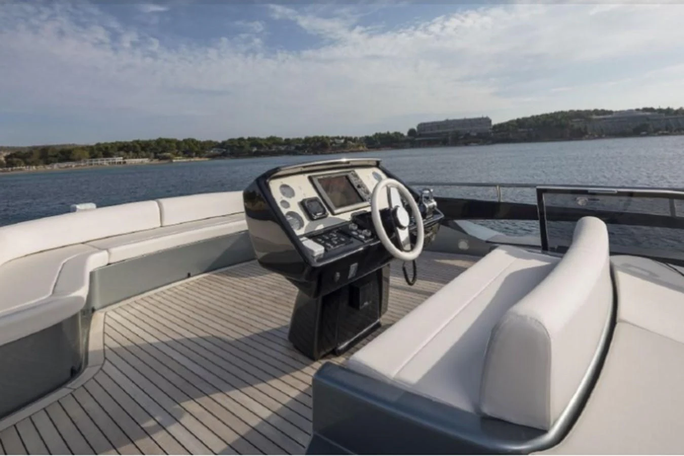 a boat on the water aboard MOIRA CINCO Yacht for Sale