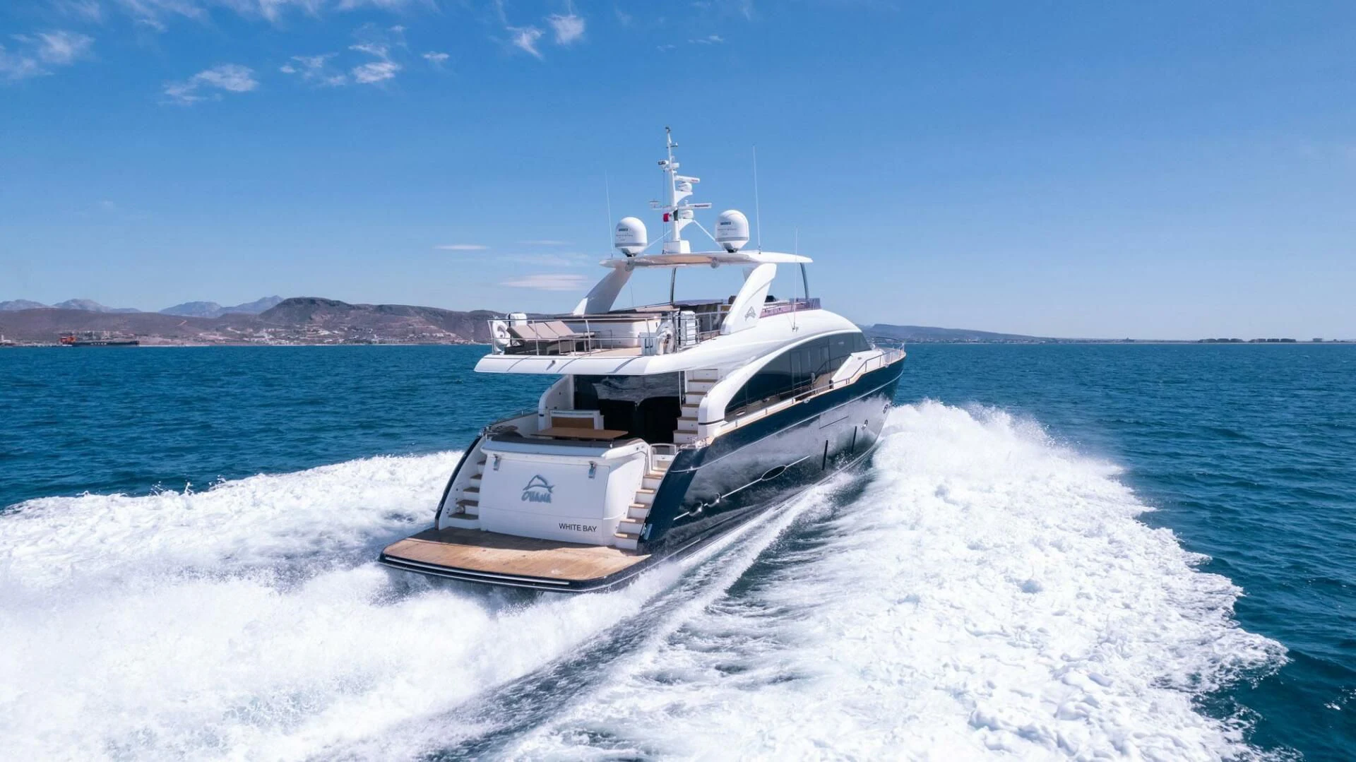 a boat on the water aboard MOIRA CINCO Yacht for Sale