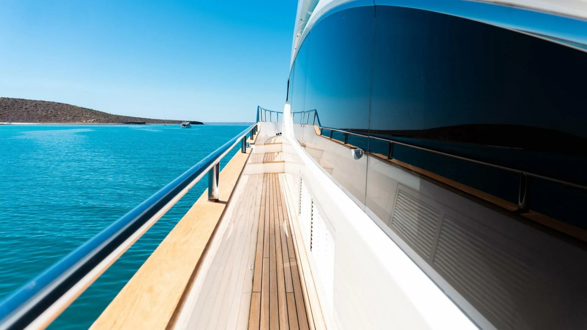 a boat on the water aboard MOIRA CINCO Yacht for Sale