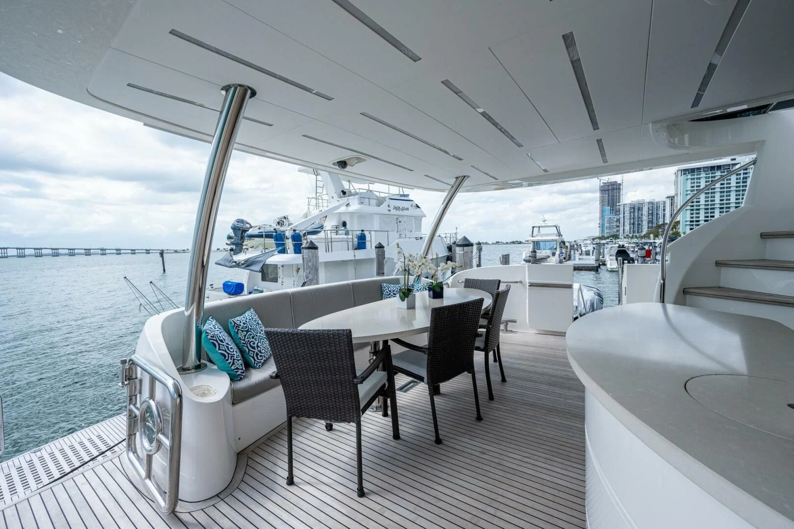 a boat on the water aboard MOIRA CINCO Yacht for Sale
