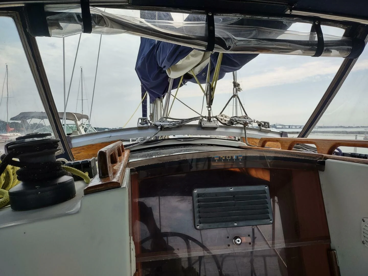 the front of a boat aboard ILLUSION XI Yacht for Sale