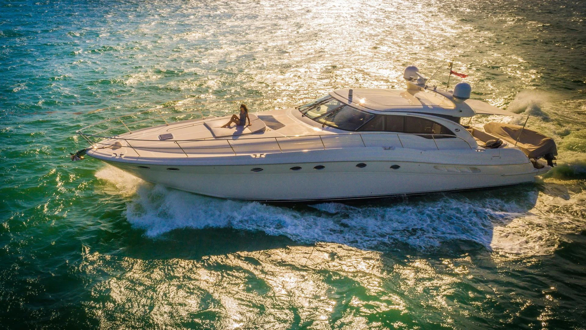 a boat on the water aboard XANADU Yacht for Sale