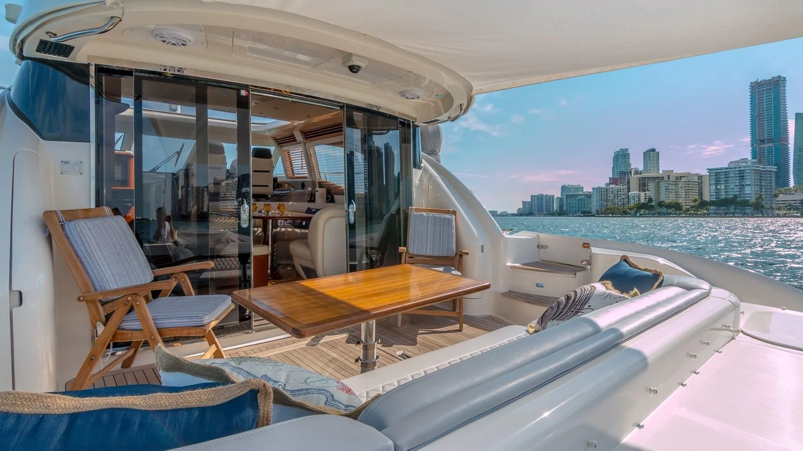 inside of a boat aboard XANADU Yacht for Sale