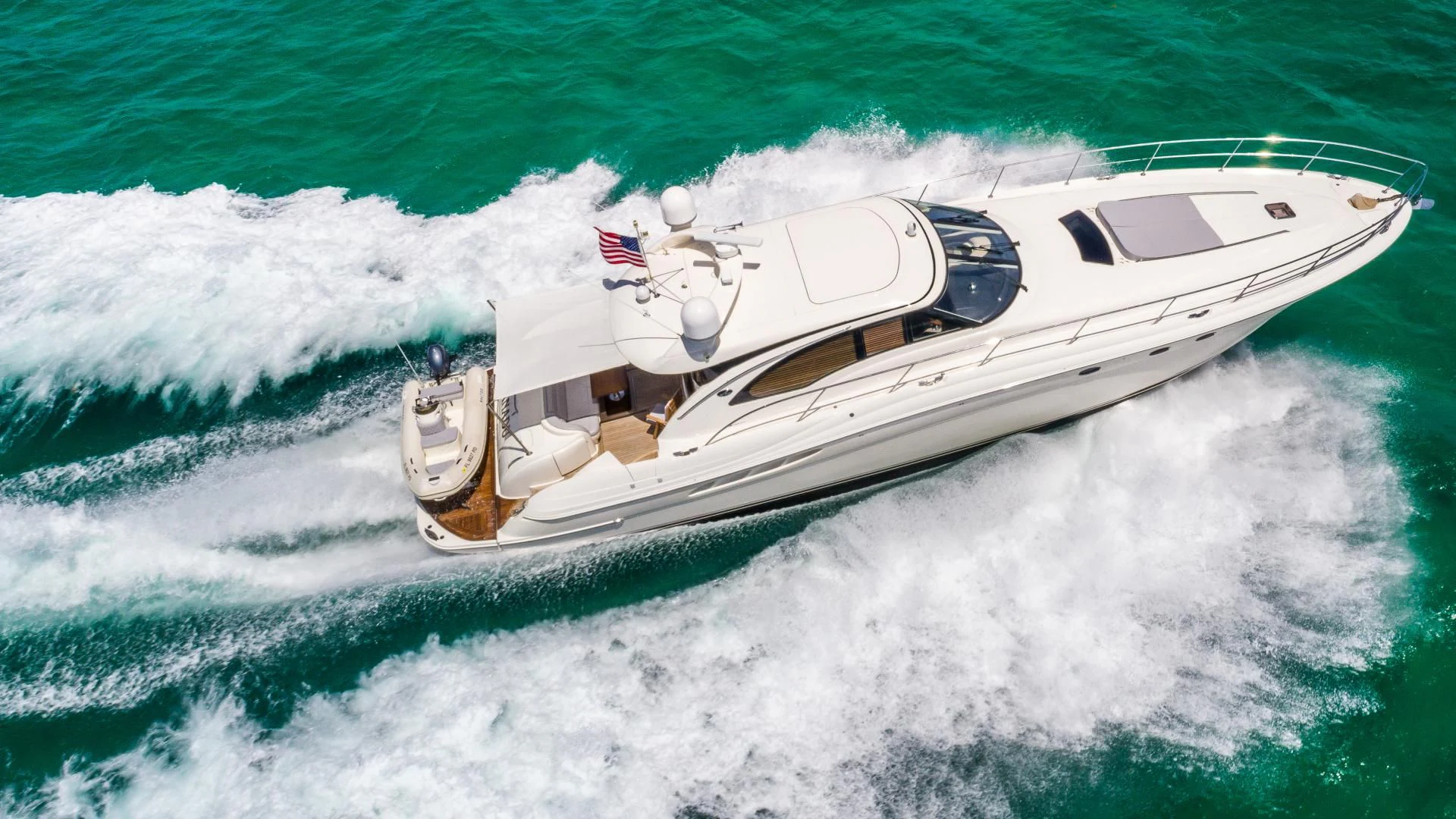 a boat in the water aboard XANADU Yacht for Sale
