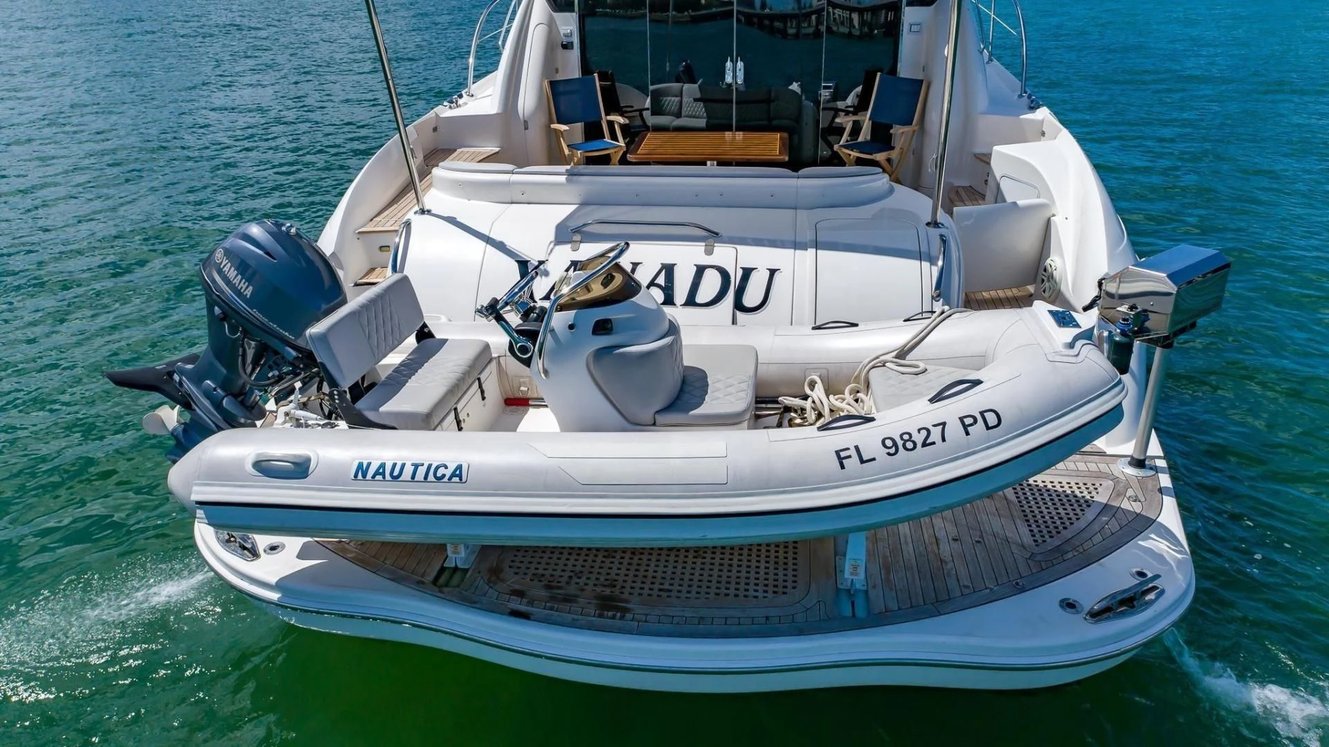 a boat on the water aboard XANADU Yacht for Sale