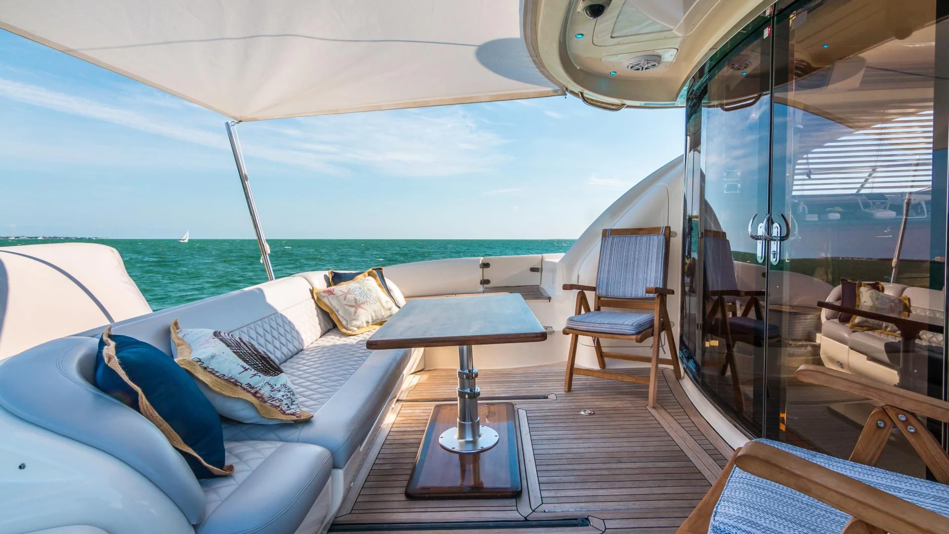 inside of a boat aboard XANADU Yacht for Sale