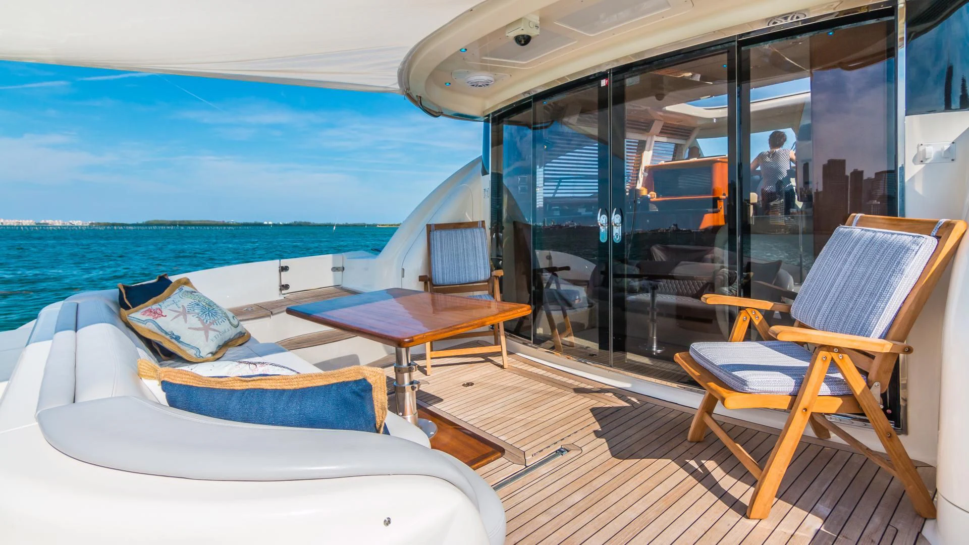 a boat on the water aboard XANADU Yacht for Sale