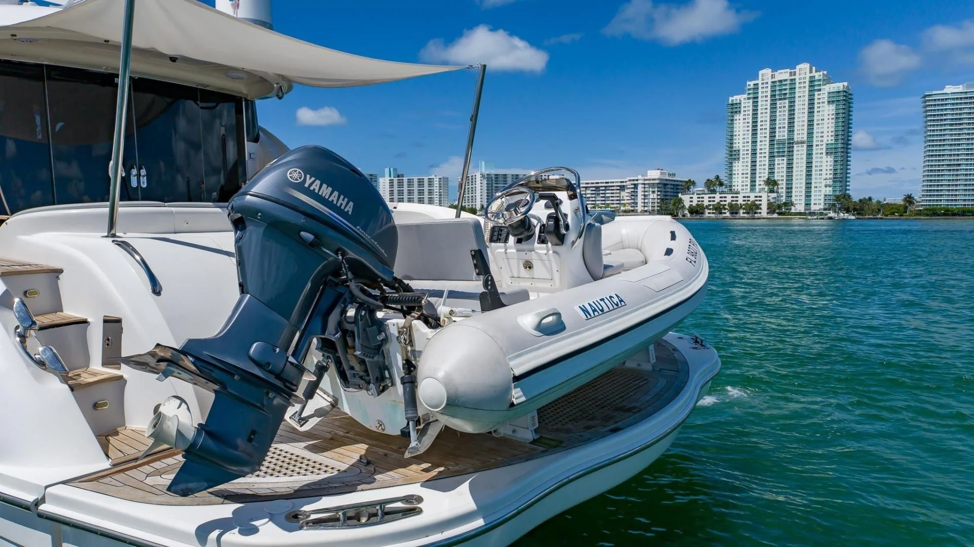 a boat on the water aboard XANADU Yacht for Sale