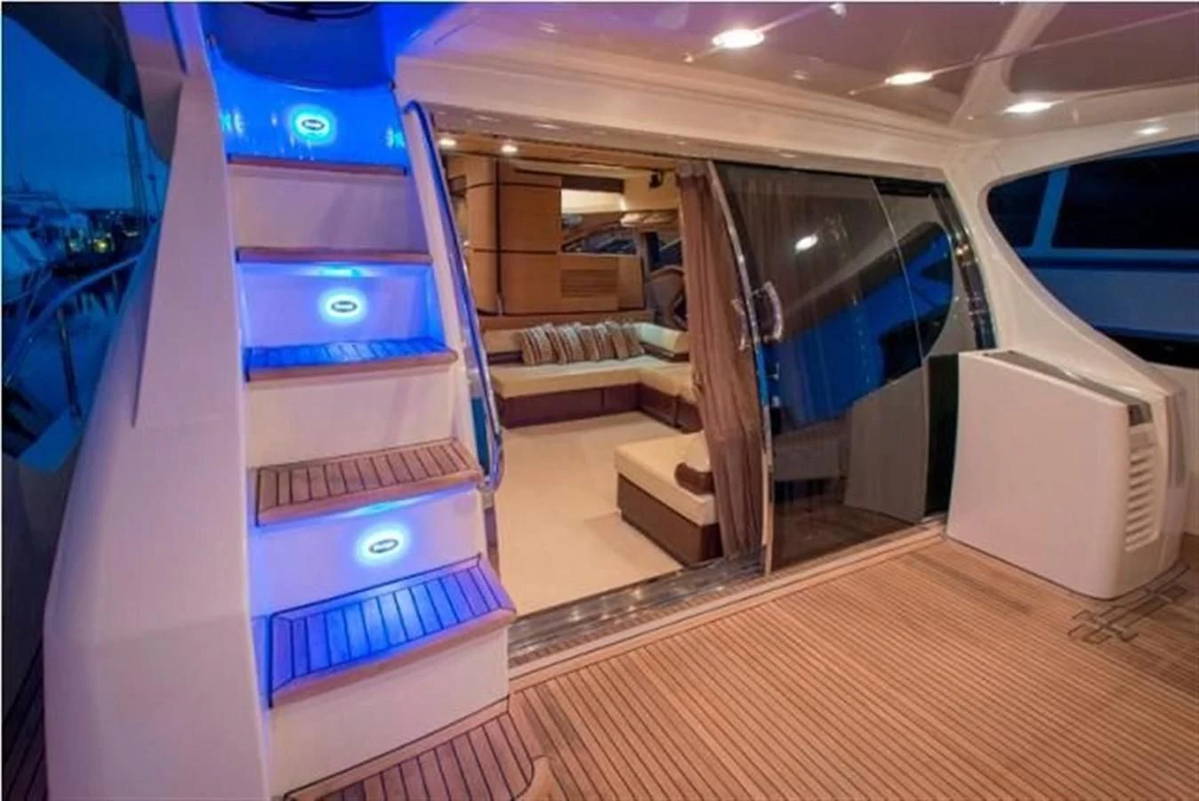inside of a vehicle aboard RAMAYA Yacht for Sale