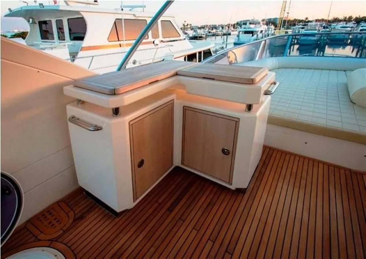 a boat on a deck aboard RAMAYA Yacht for Sale