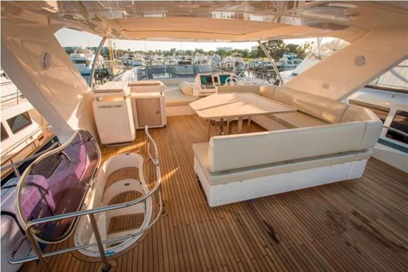 a boat on a deck aboard RAMAYA Yacht for Sale