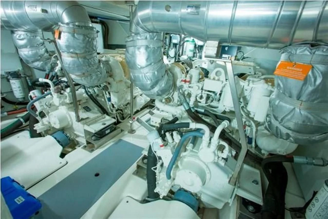 a room with a large group of machines aboard RAMAYA Yacht for Sale