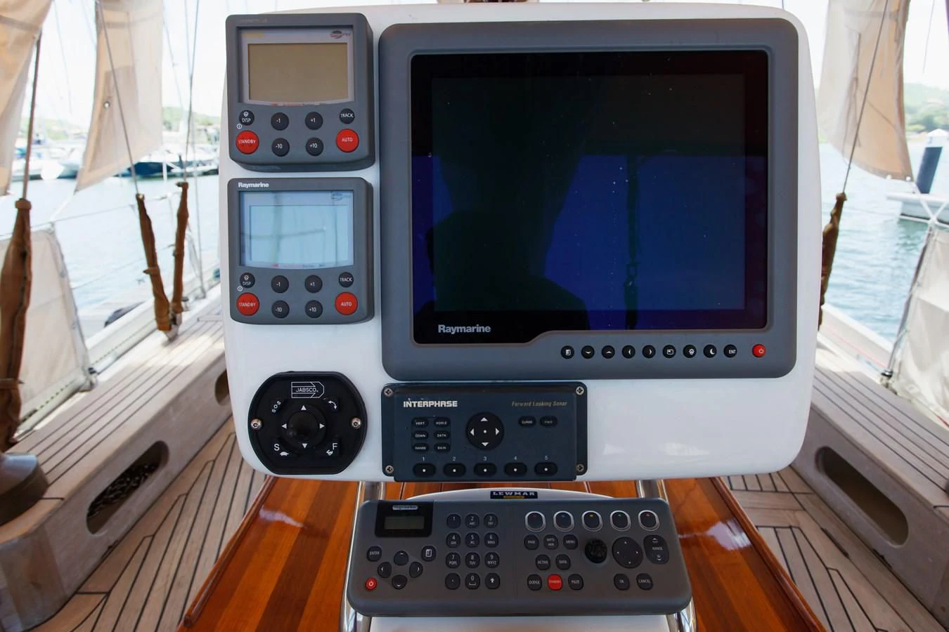a machine on the deck aboard COPIHUE Yacht for Sale