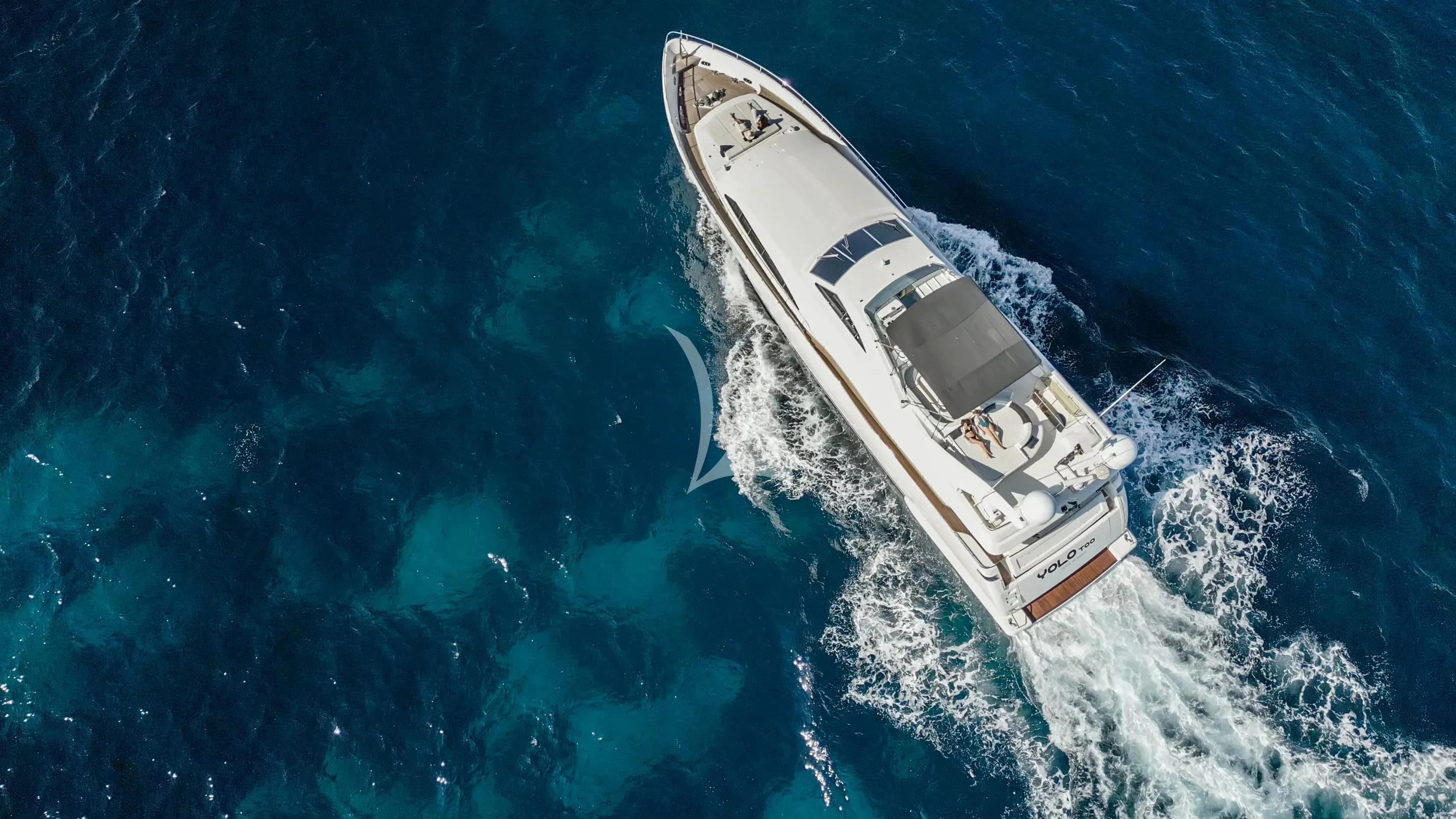 a space shuttle above the earth aboard YOLO TOO Yacht for Charter