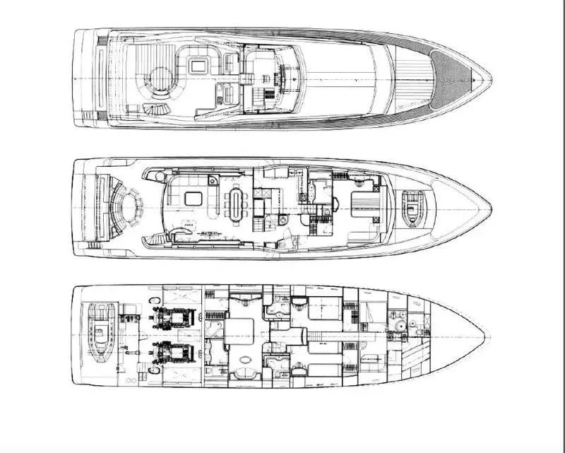 diagram aboard YOLO TOO Yacht for Charter