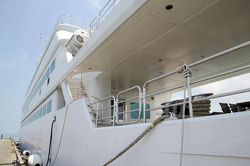 a large white building aboard ASEAN LADY Yacht for Sale