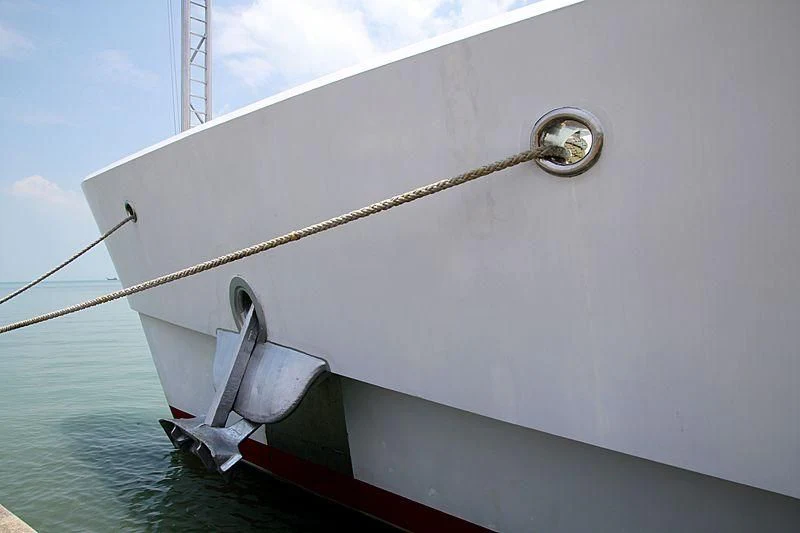 a white boat with ropes aboard ASEAN LADY Yacht for Sale