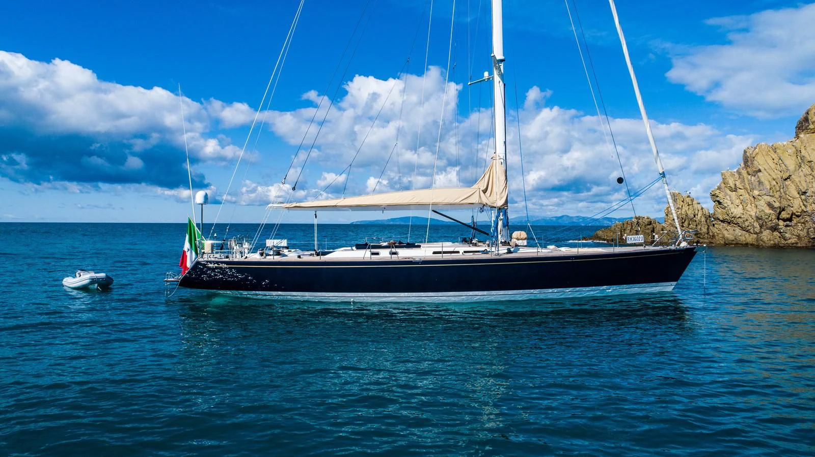 a boat on the water aboard NAUTA-PETERSON 75 Yacht for Sale