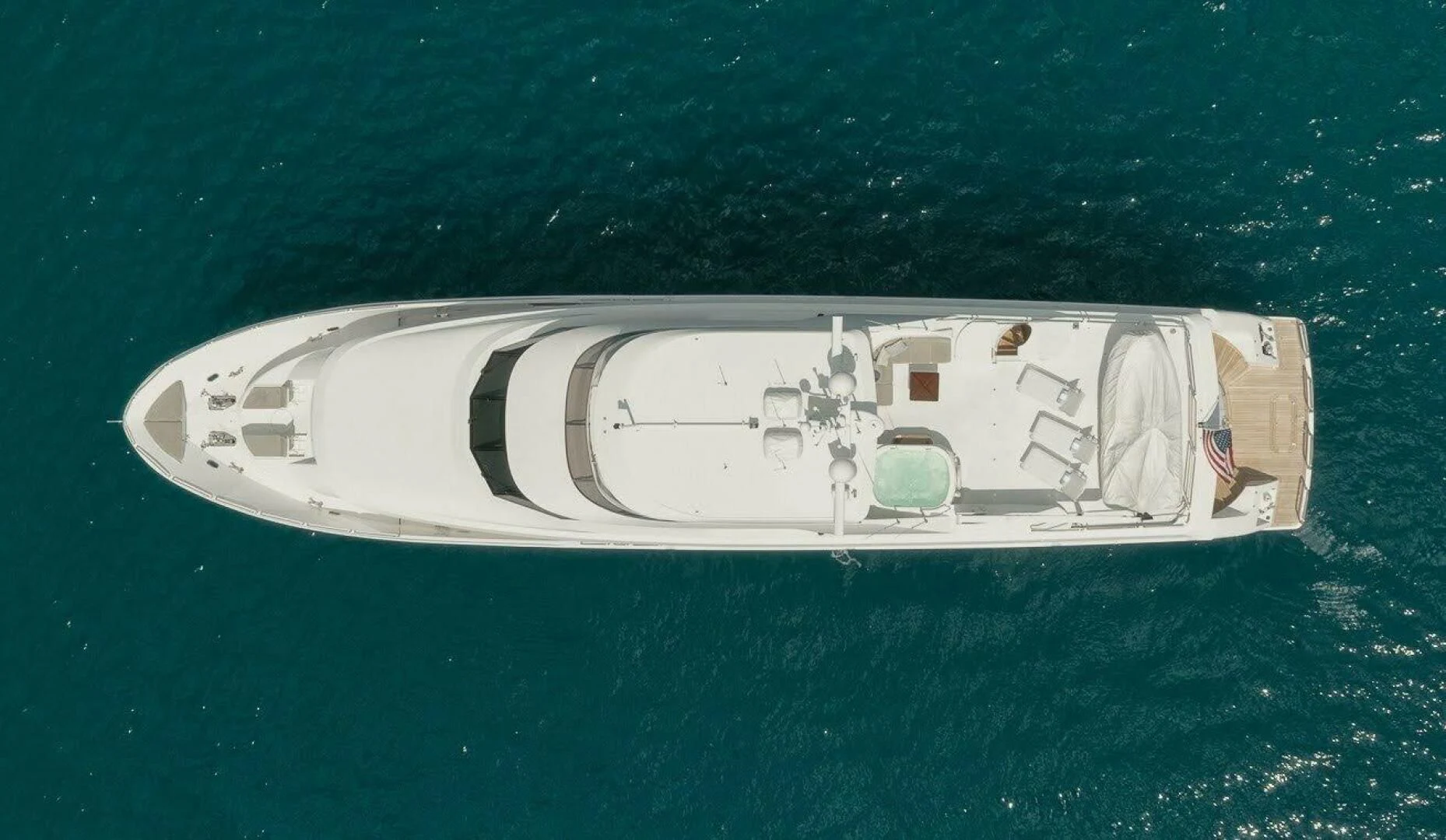 a ship in the water aboard SLEEPOVER Yacht for Sale
