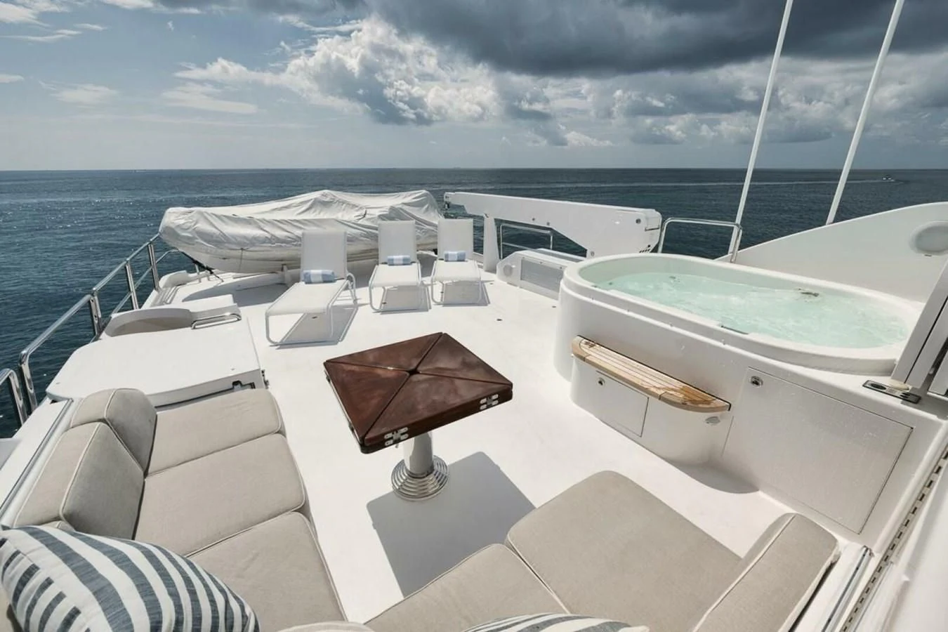 a boat on the water aboard SLEEPOVER Yacht for Sale