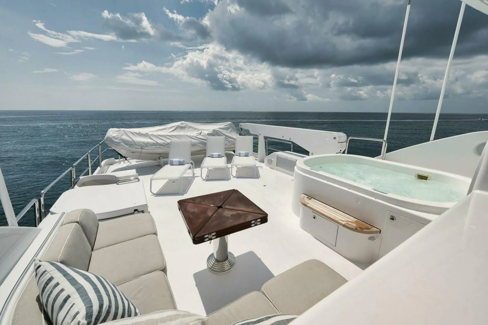 a boat on the water aboard SLEEPOVER Yacht for Sale