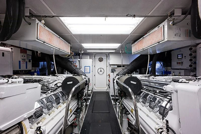a room with several machines aboard SLEEPOVER Yacht for Sale