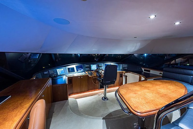 inside of a vehicle aboard SLEEPOVER Yacht for Sale