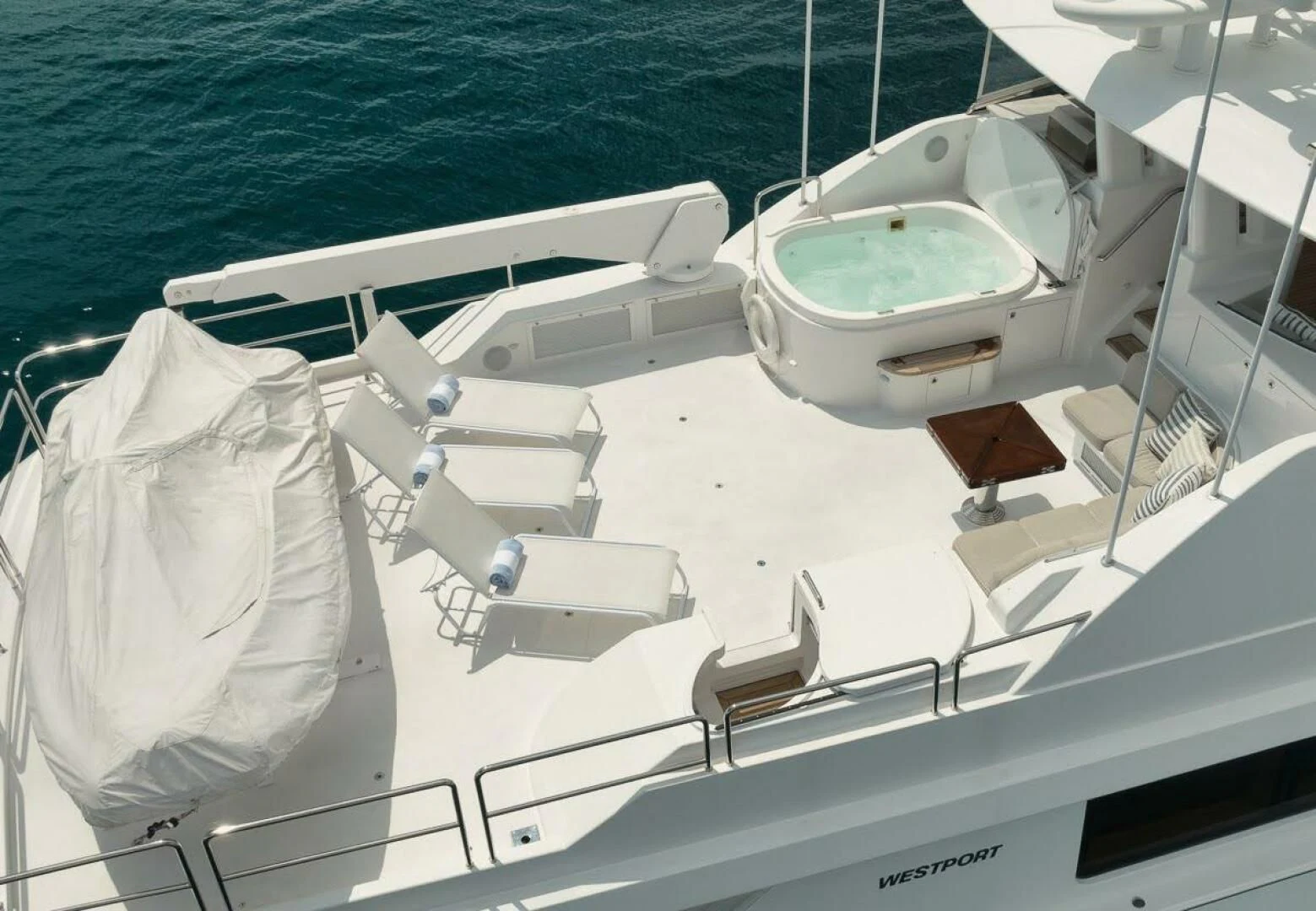 a boat on the water aboard SLEEPOVER Yacht for Sale