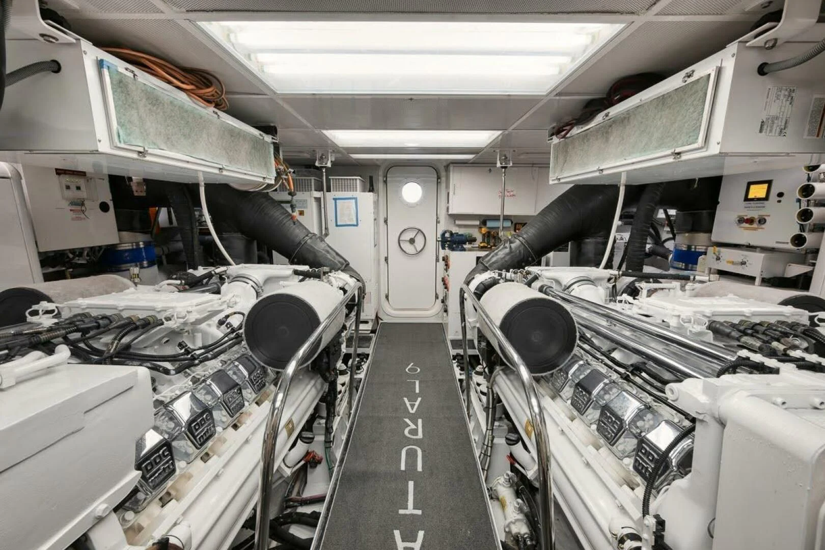 a room full of machines aboard SLEEPOVER Yacht for Sale