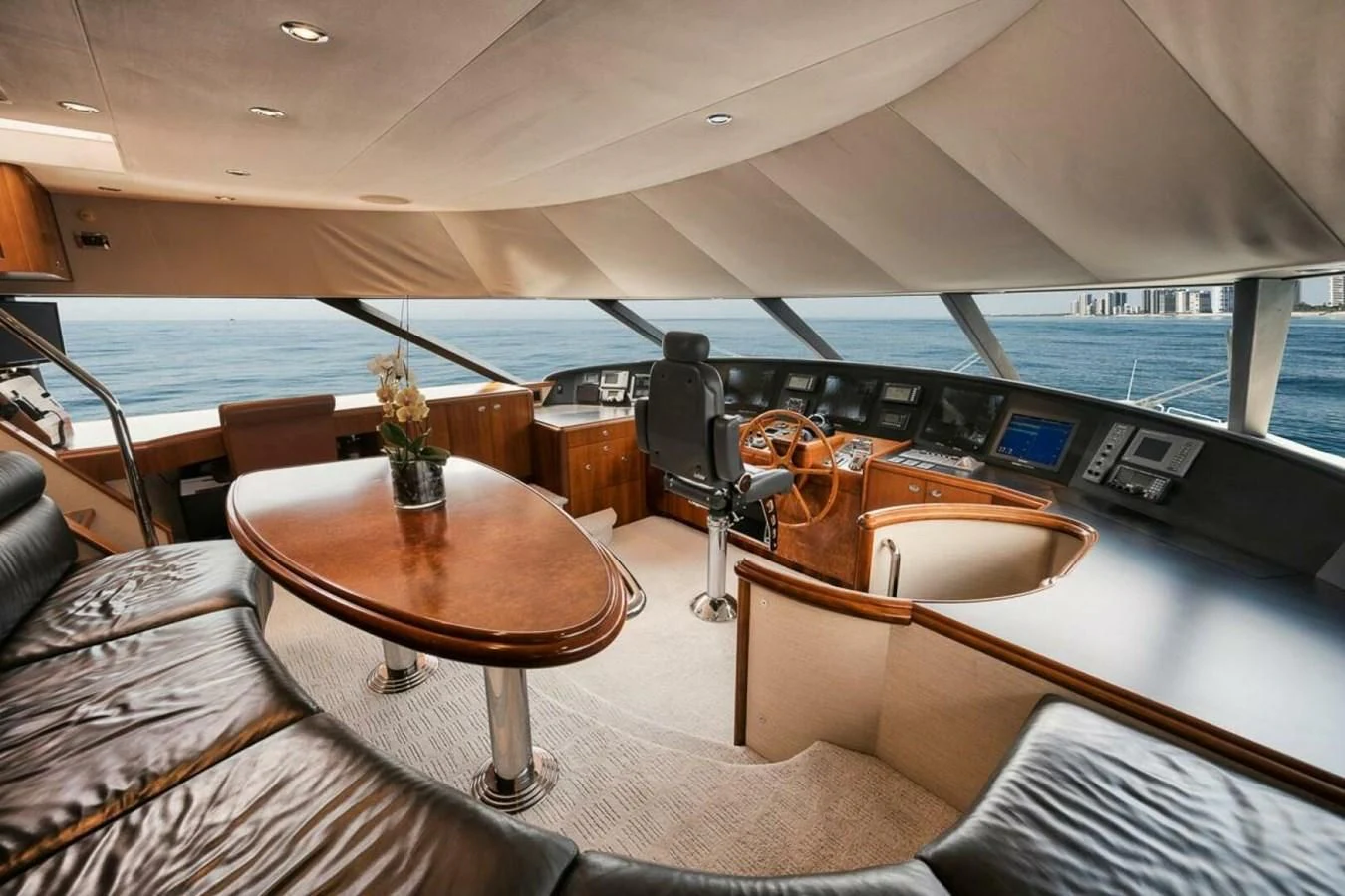 inside of a boat aboard SLEEPOVER Yacht for Sale