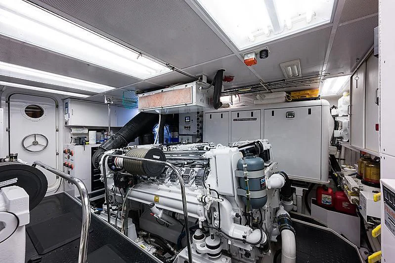 a machine inside a room aboard SLEEPOVER Yacht for Sale