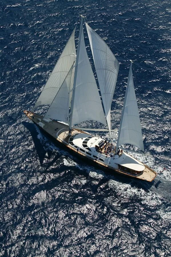 a sailboat on the water aboard TAMARITA Yacht for Sale