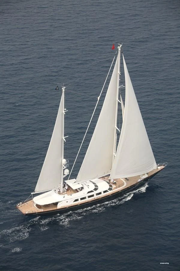 a sailboat on the water aboard TAMARITA Yacht for Sale