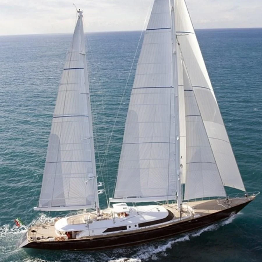 a sailboat on the water aboard TAMARITA Yacht for Sale