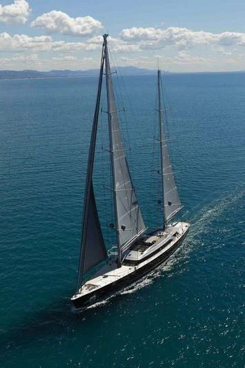 a boat sailing on the sea aboard BADIS I Yacht for Sale