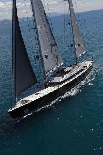 a large sailboat on the water aboard BADIS I Yacht for Sale