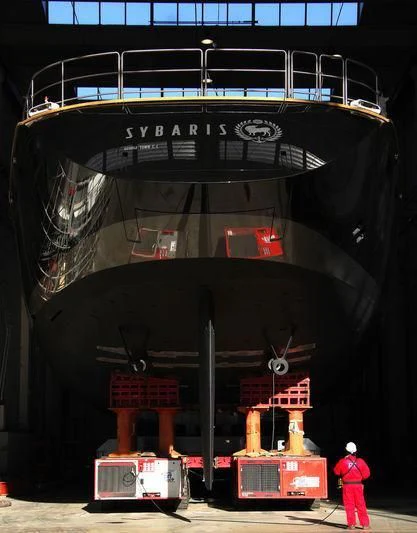 a large black machine aboard BADIS I Yacht for Sale