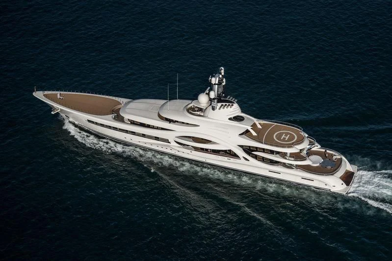 a ship in the water aboard AMBASSADOR Yacht for Sale