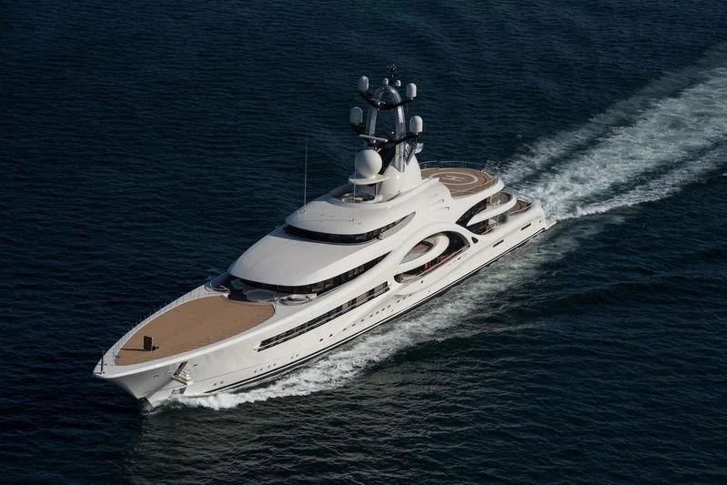 a ship on the water aboard AMBASSADOR Yacht for Sale