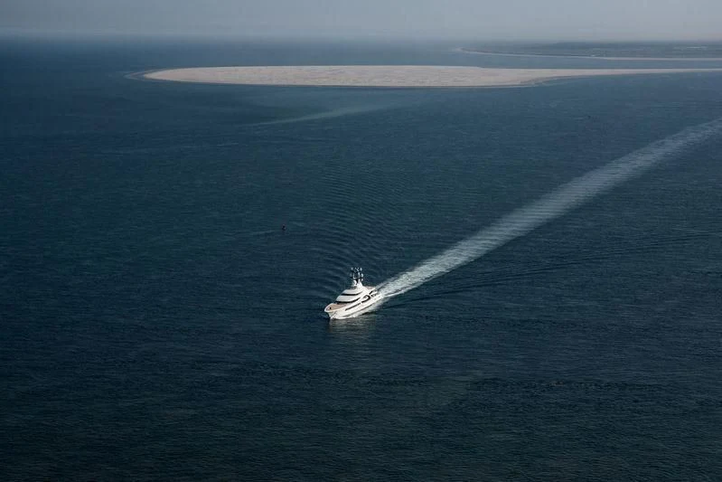 a boat sailing on the sea aboard AMBASSADOR Yacht for Sale